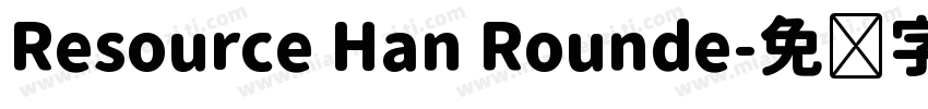 Resource Han Rounde字体转换